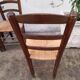 Série de 10 chaises paillé rustique anciennes