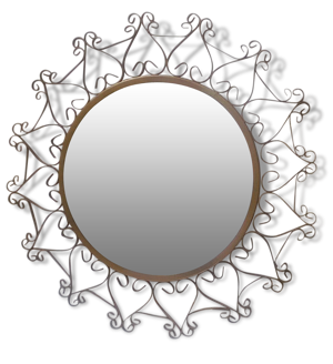 miroir soleil vintage