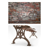 Banc en bois et fonte
