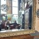 Golden rectangular mirror