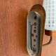 Scandinavian wall lamp in teak, brass and opaline from the 60s