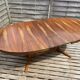 Oval table Baumann, two extensions, rosewood top.