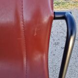 Set of 2 Matteo Grassi leather chairs