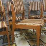 Set of 6 vintage Scandinavian chairs from the 1970s