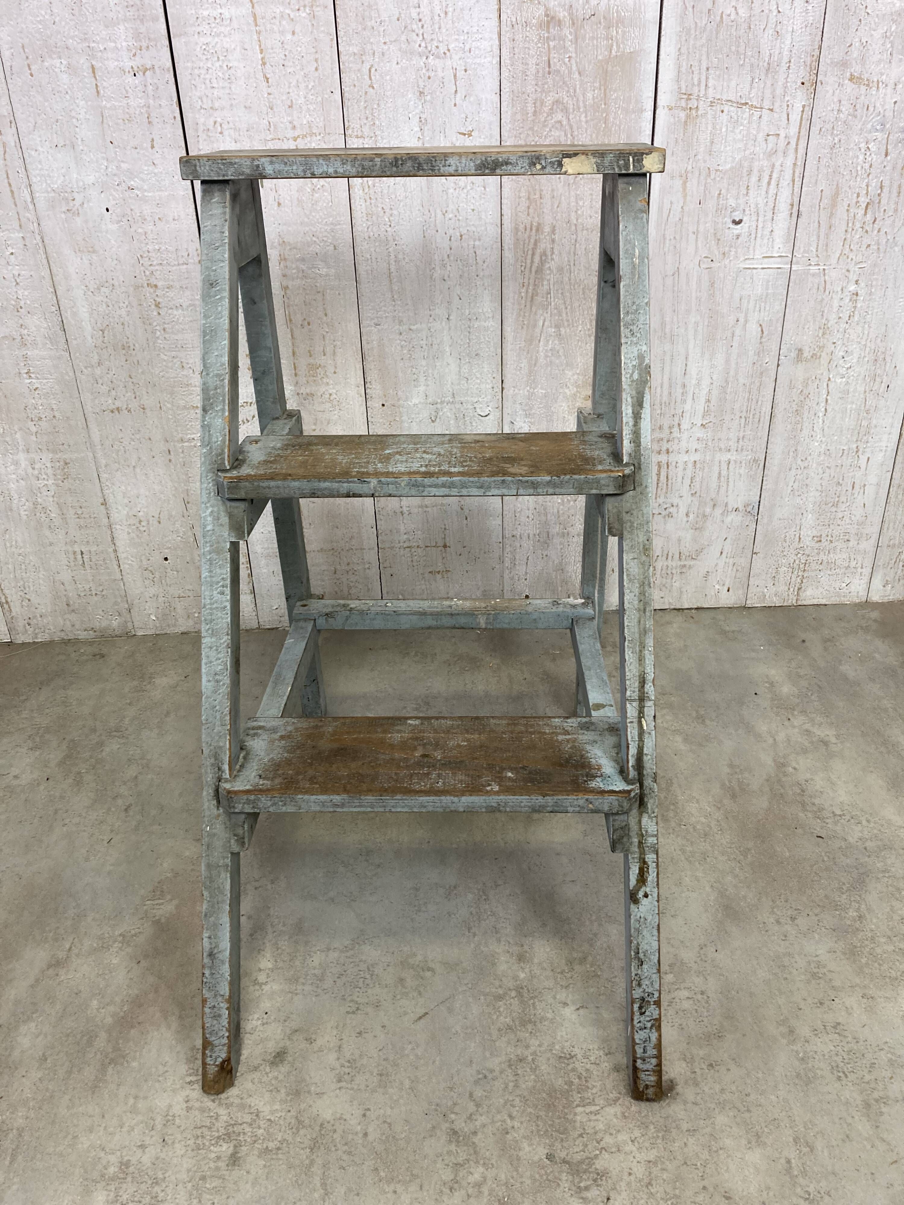 Stool and workshop step ladder set