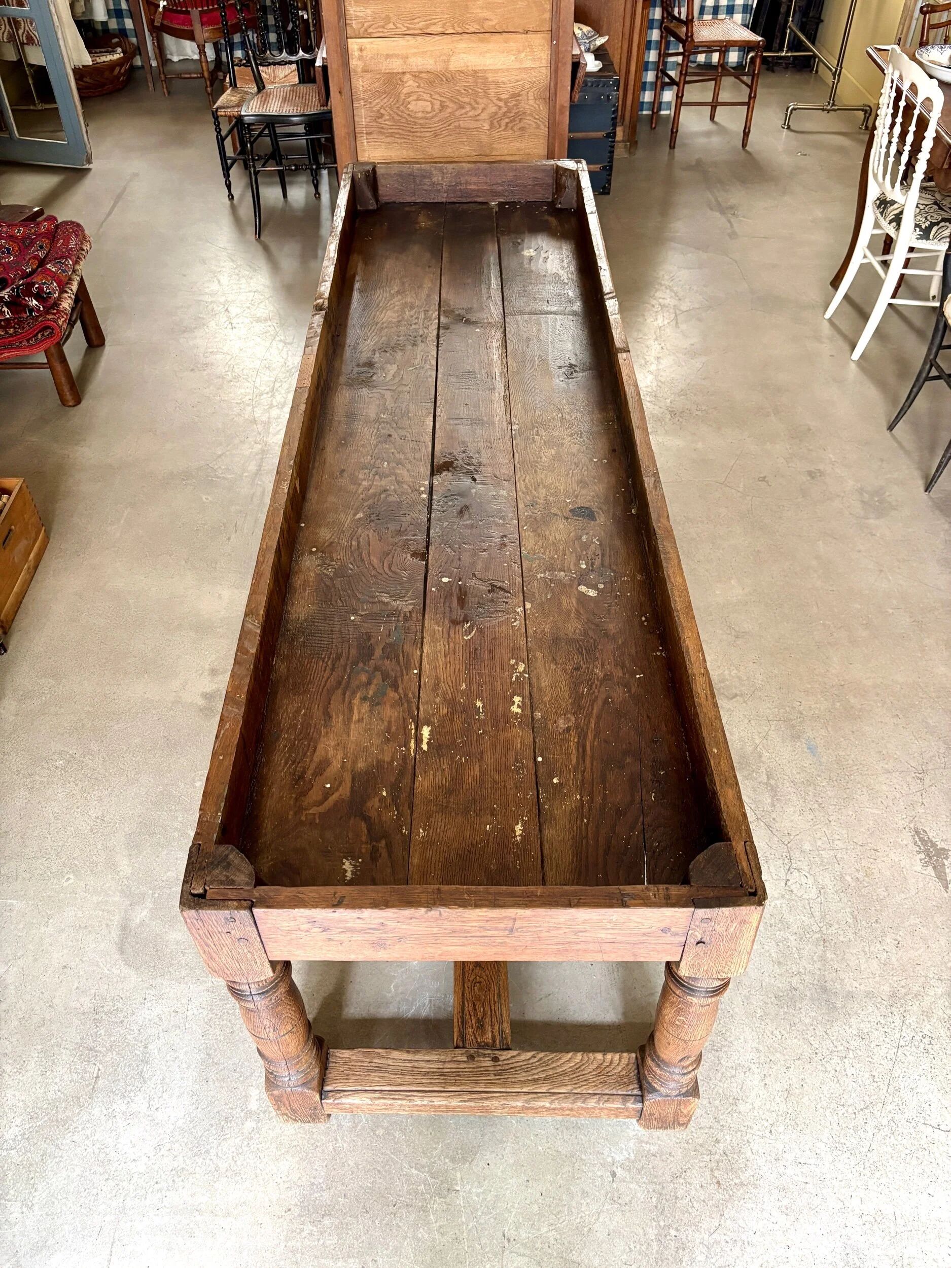 Table de drapier en bois massif 237 x 79 cm