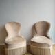 Armchair in velvet
