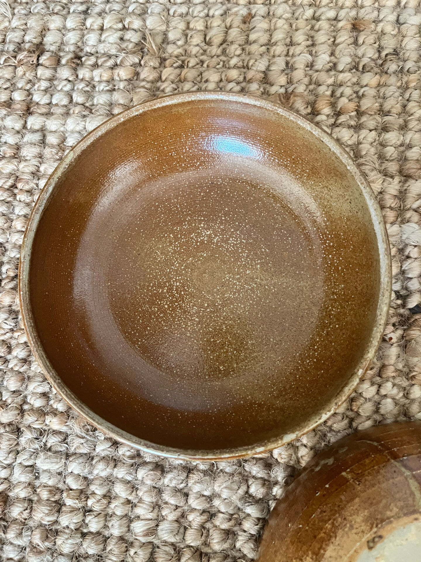 5 deep plates in stoneware