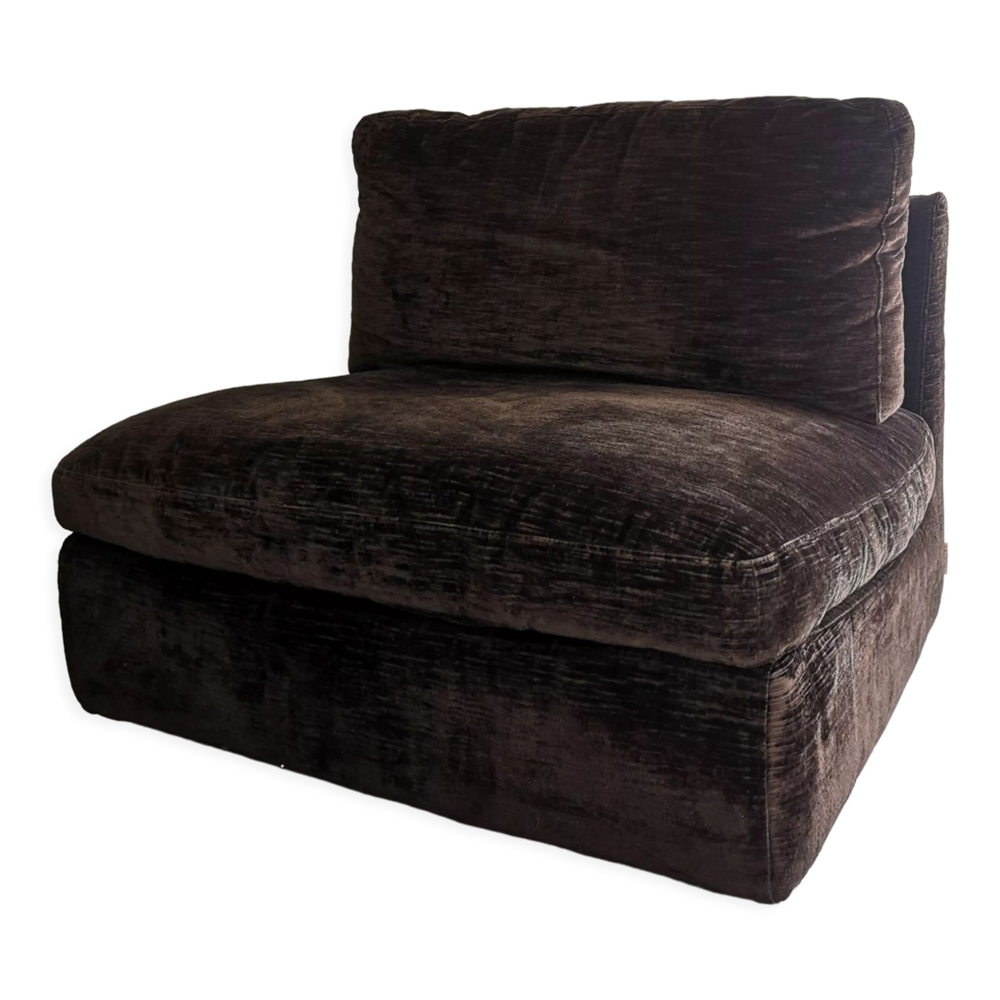 Vintage velvet brown driver, Steiner design 1970