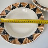 4 Badonviller star model soup plates