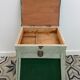 Vintage fishing chest stool