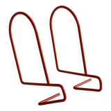 Pair of minimalist bookends from the 80s