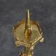 Neo‑Gothic Copper Church Candleholder Stamped “LL A Paris”, France ca. 1880
