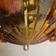 Coupe Art déco en verre ambré