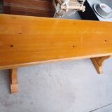 Solid wood indoor bench