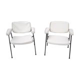 Pair of armchairs CM 197 by Pierre Paulin edited by Thonet in 1950