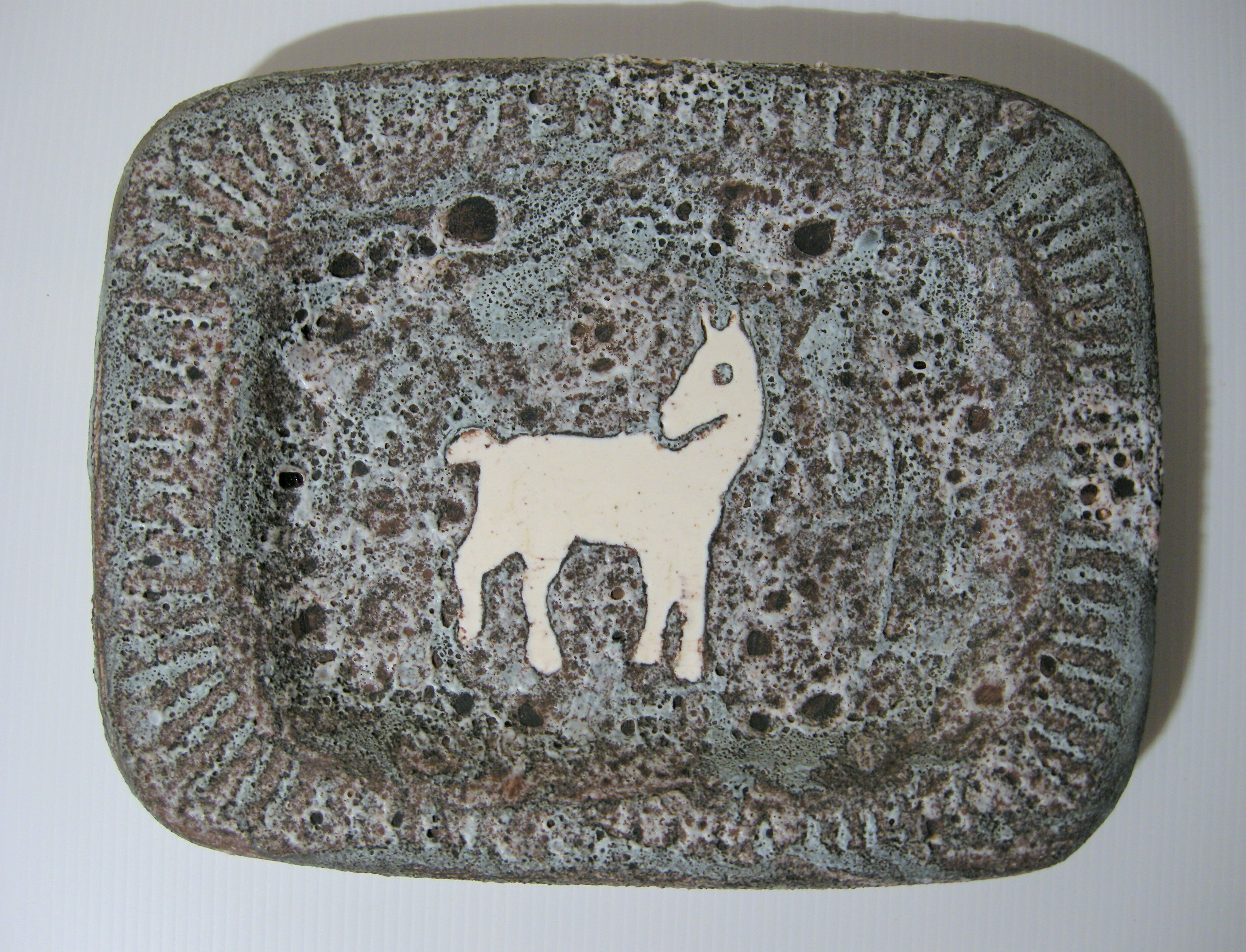 Vintage ceramic wall decoration 1960