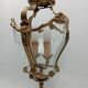 Lanterne bronze doré & verre galbé de style Louis XV / Rococo