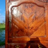 Armoire 19 ème en noyer 2 portes 2 tiroirs