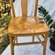 4 vintage bistro chairs from the 1950s in raw wood