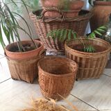 Lot of three matching pot covers