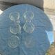 6 verres à porto en verre transparent anciens
