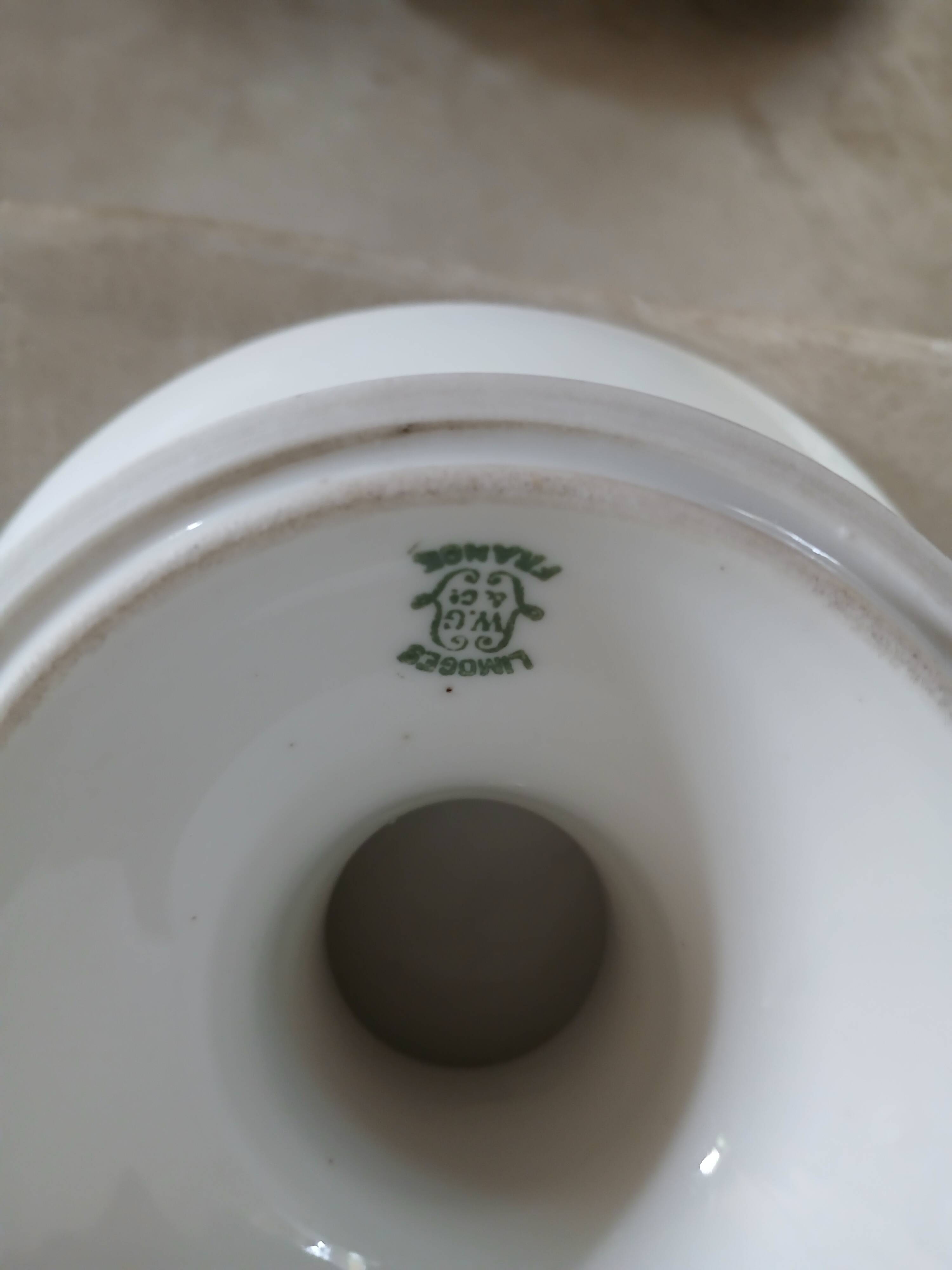 Limoges porcelain compote