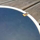 50x40 cm enamelled cast oval mirror