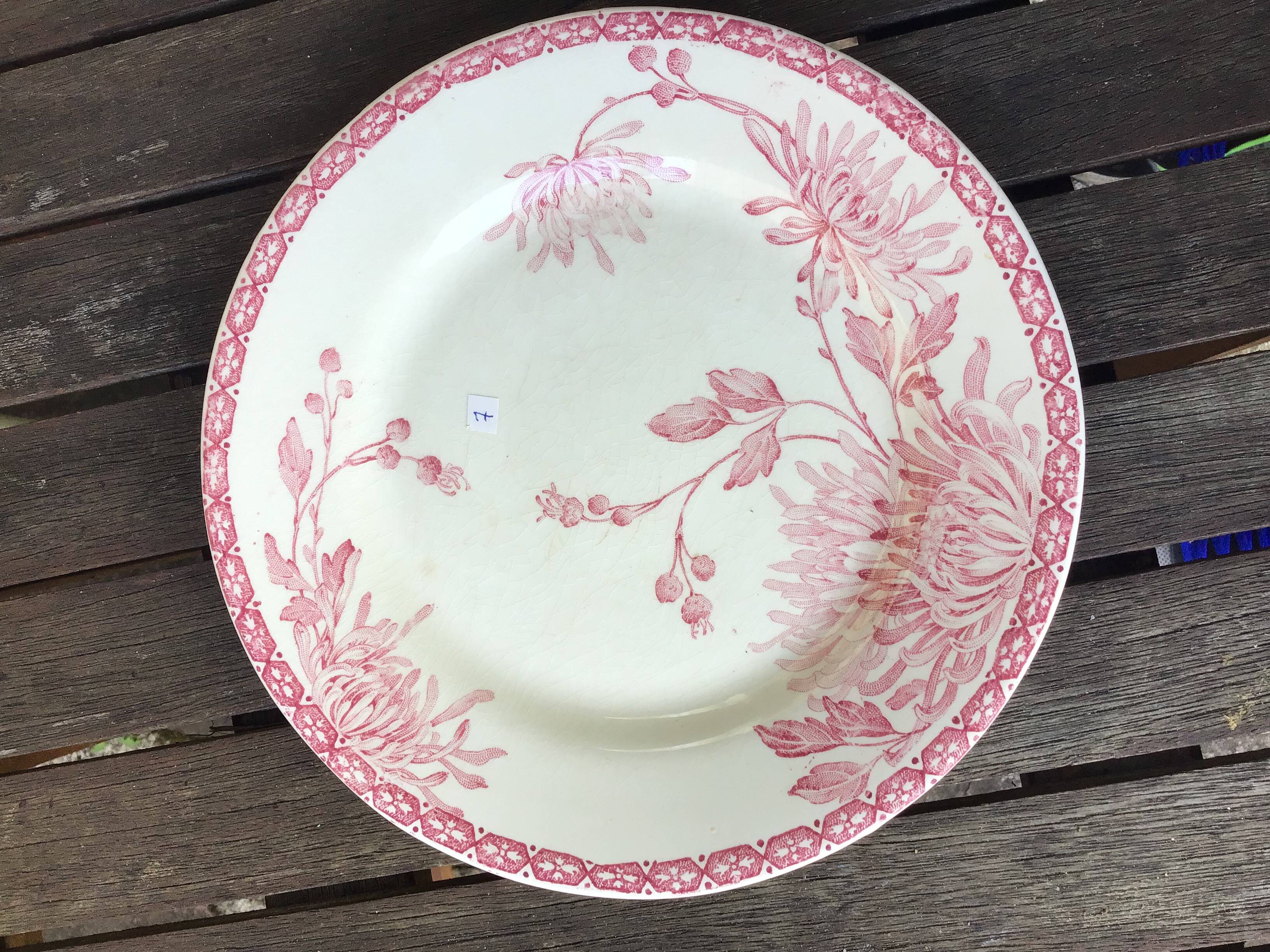 Assiettes à dessert « Turenne » de Creil et Montereau