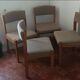 Set de 4 chaises baumann année 1970