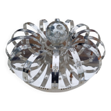 Suspension vintage aluminium + verre