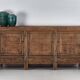 Antique wooden three-door sideboard (circa 1920)