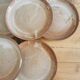 Service of 6 vintage plates in flamed stoneware