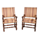 pair of Louis XIII period walnut armchairs - 17th century