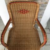 Wicker armchair