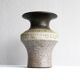 Brutalist ceramic vase in Scandinavian modernist style from the mid-century by Thomas Hellström for Nittsjö, Sweden.