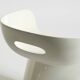 White stool by Winfried Staeb from the 1970s for the Form + Life Collection