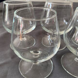 5 verres à pied  liqueur / digestifs