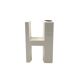 Space age H letter ceramic solifleur vase, Marcel Radureau ca. France 1970