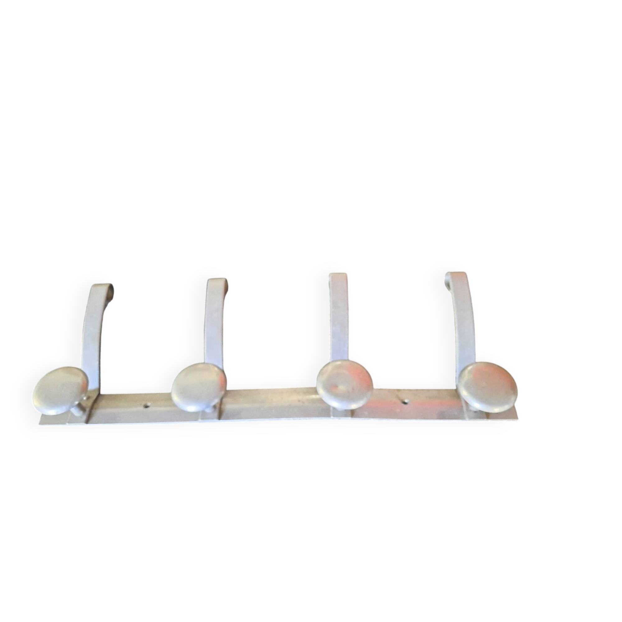 Aluminum wall coat rack