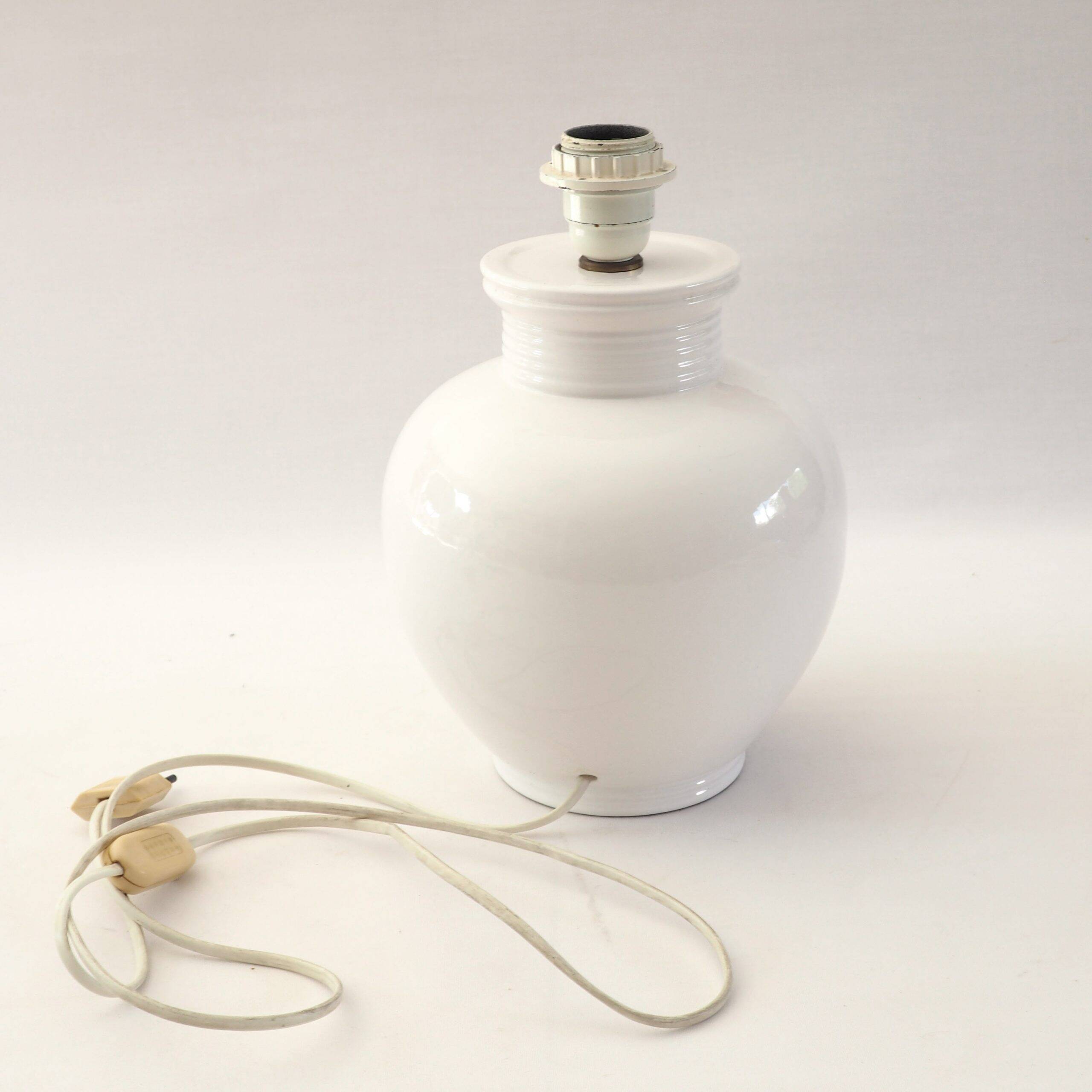 Ceramic ball lamp base, 1980