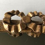 Louis XVI-style gilded wooden vintage mirror 38x27cm