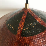 Vintage wicker pendant lamp