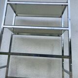 Chrome shelf with smoked glass