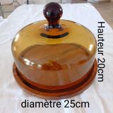 Cheese bell and its olive wood tray