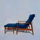 Armchair and ottoman Arne Vodder FD-164 for France & Son, 1960s