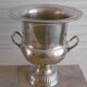 Medicis style champagne bucket in silver metal