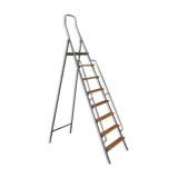 Old stepladder in metal and wood