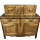 Provençal Louis XV style sliding sideboard stamped in fruit wood