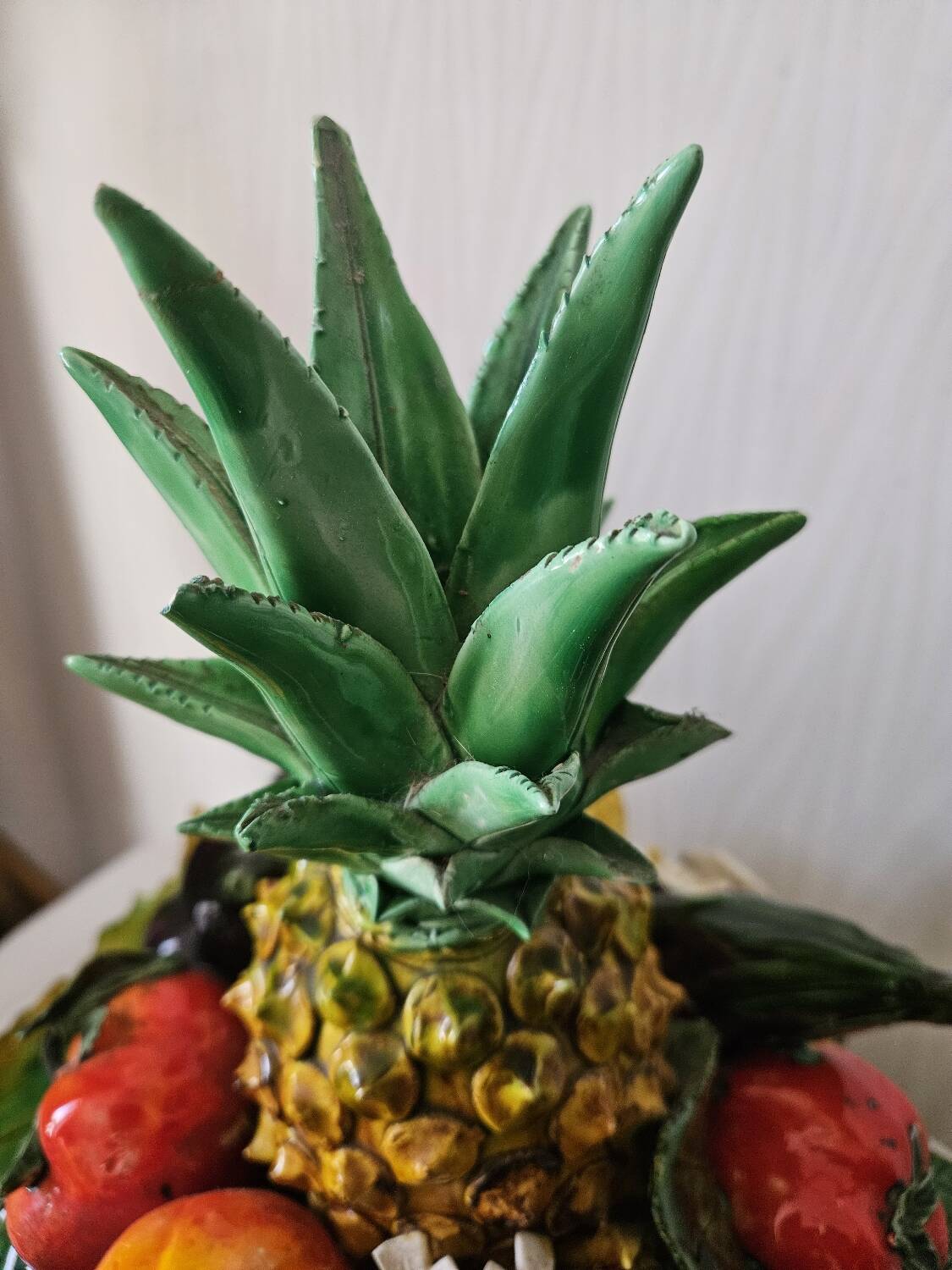 Vintage slipware fruit bowl